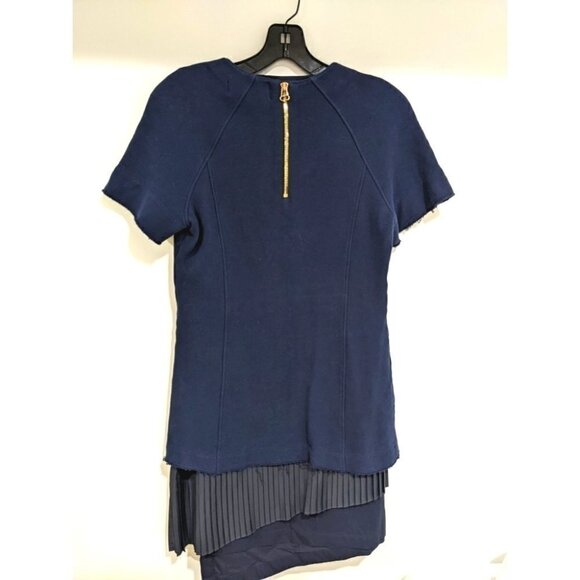 Derek Lam | 10 Crosby 2-In-1 Sweatshirt Dress With Pleated Underpinning - Picture 6 of 16